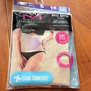 NEW Maidenform Beige Cool Comfort Waist Nipper 2XL